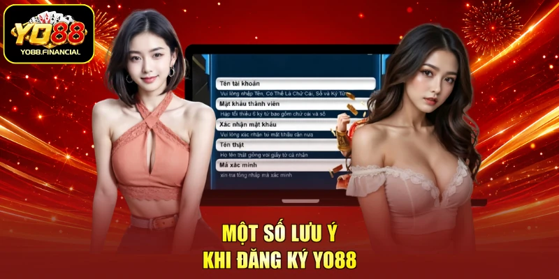 Một số lưu ý khi đăng ký YO88